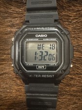 Casio F-108WH Chronograph Digital Watch Dark Gray Resin Alarm
