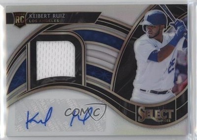 2021 Panini Select Rookie Jersey Holo Prizm 79/199 Keibert Ruiz Auto RC 18ap