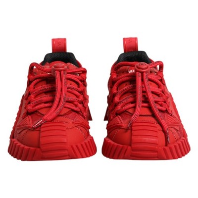 DOLCE & GABBANA Shoes Red Logo Lace Low Top NS1 Sneakers EU36