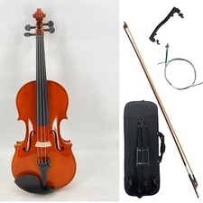 4/4 Violin with Ebony parts, case One-Piece Tiger Maple Back Spruce top