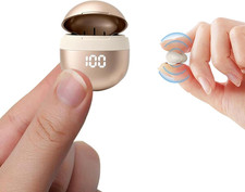 Invisible Small Mini Sleep Earbuds Headphones Wireless Bluetooth Comfortable Tin