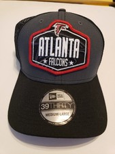 New Era 39Thirty Atlanta Falcons NFL Black Fitted Hat Size M/L Medium/Large NWT