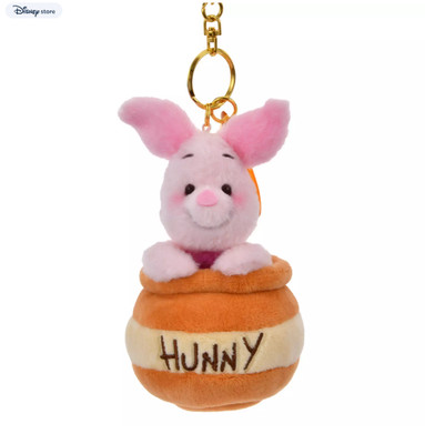 Disney Store Japan Winnie Puuh Ferkel Plüschtier Schlüsselanhänger HONEY DAY