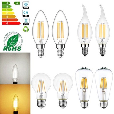 E14 E27 2W 4W 6W Einschraubbare LED-Kerzenbirne Glühlampe Kerzenlicht Kerze Lamp