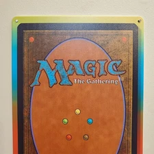Magic The Gathering card back metal wall sign 8x12 inch MTG wall art gift