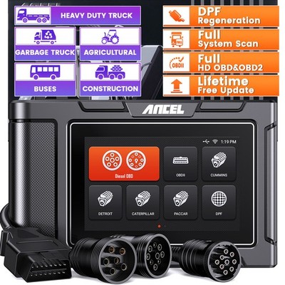 ANCEL HD3400 PRO Heavy Duty Truck Scanner Diagnostic Service Tools 6/9/16 PIN