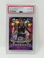 2020 Panini Prizm DP RJ Hampton PURPLE Ice #93 Psa 10  065/149