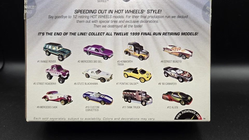 Hot Wheels 1998 Retiring Models Range Rover Final Run Mattel - Image 4 of 4