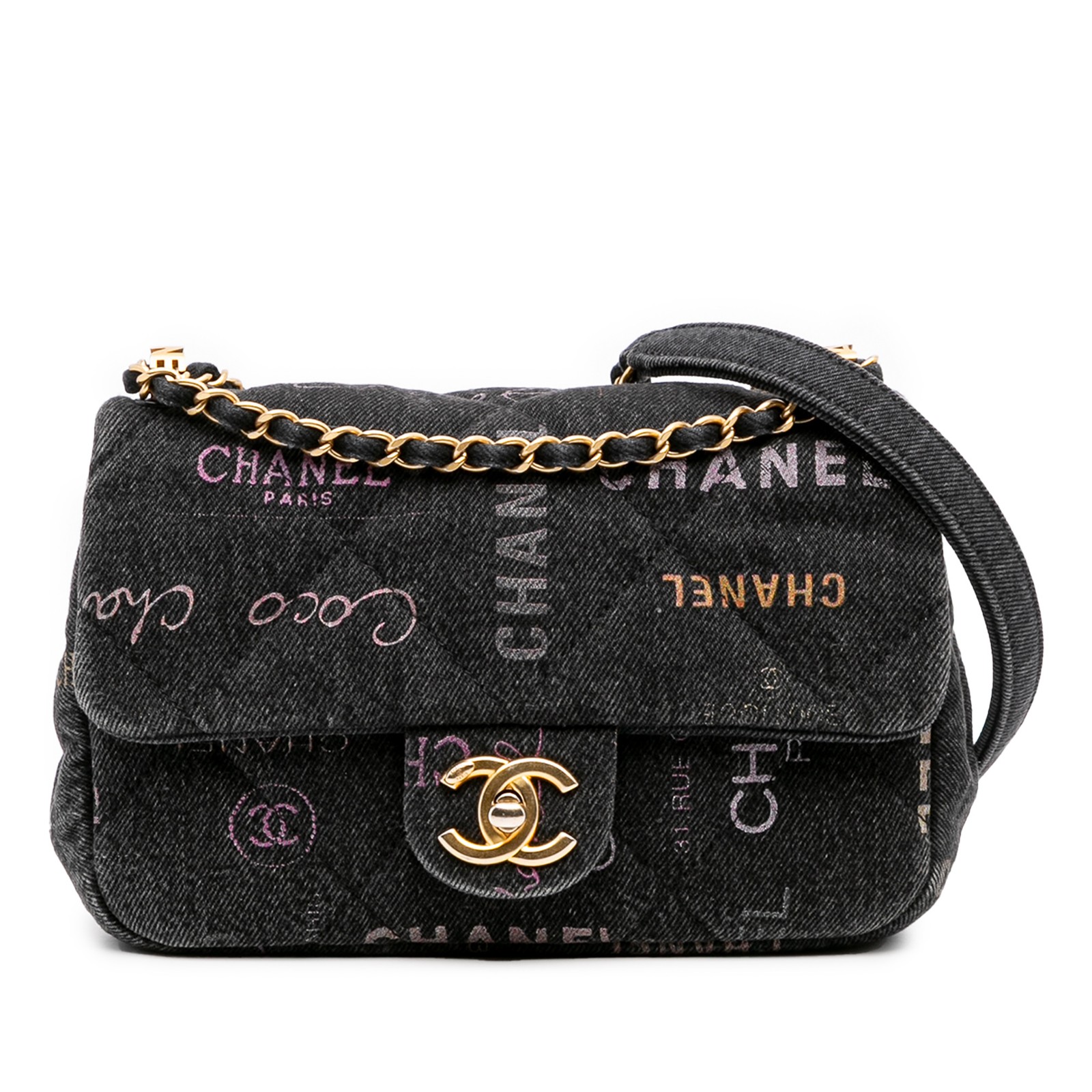 Authenticated Chanel Mini Rectangular Quilted  Mo… - image 1