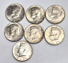 1967 Lot of 7 Kennedy Half Dollars 40% Silver Clad $3.50 Face Value