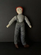 Vintage Cloth Homemade Stuffed Folk Art Doll.... 15 inches Tall