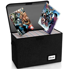 Comic Book Storage, Box, 15.8 X 7. 11., Collapsible Short , Holds 160-180 ,