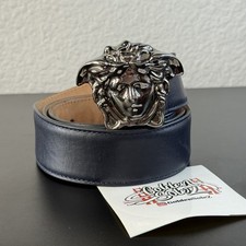 Versace Medusa Buckle Leather Design belt men 38/95 Size 32-34 US Waist M