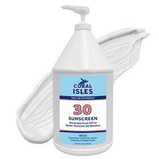 Coral Isles SPF 30 Sunscreen Lotion  Broad Spectrum  Reef-Safe  128 Fl Oz