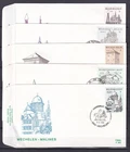 [LG78588] Belgium N°2288/2292FDC Architecture First Day Cover COB € 10,00 SUPERB