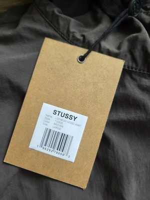 NWT Stussy Lightweight Hooded Jacket Brown Mens Size Large SS26 | eBay