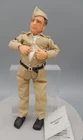 OOAK C.J. Dobie Sculpted Doll With His Old Army Uniform Dollhouse Miniature 1:12