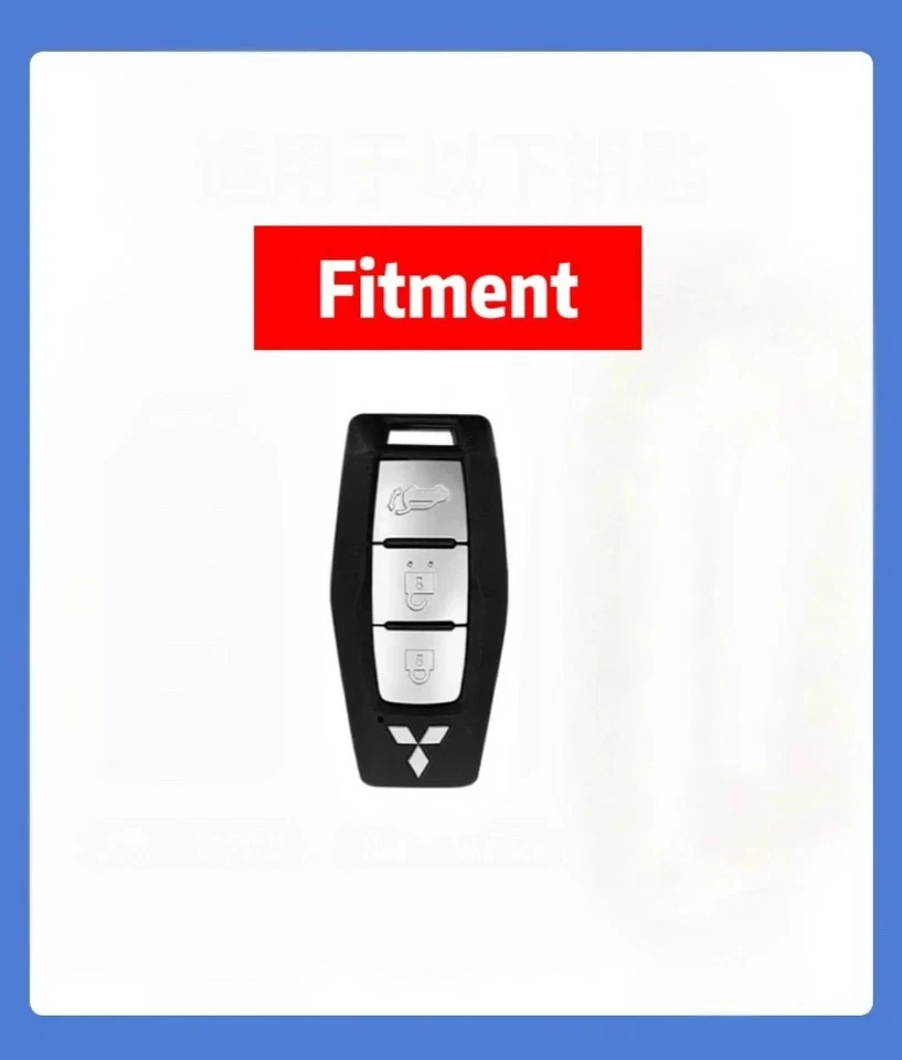 Capa protetora chaveiro carro para Mitsubishi L200 ASX RVR Mirage - Imagem 2 de 3