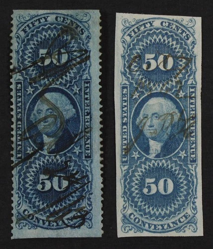 CKStamps: US Stamps Collection Scott#R54a R54b Used