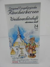 German Made 24 Knox Christmas Smell of Erzgebirge Incense Cones for Smokers 