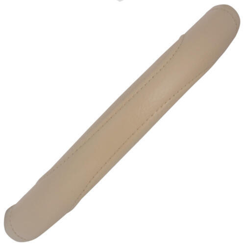 Beige Steering Wheel Cover Non Slip Leather Sports Grip Universal Fit 14.5-15.5" - Bild 5 von 8