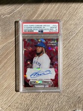 2023 Topps Chrome Update Sapphire Vladimir Guerrero Jr. RED /5 Auto PSA 10