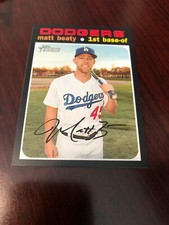 2020 Topps Heritage Matt Beaty #14 Los Angeles Dodgers *Mint*