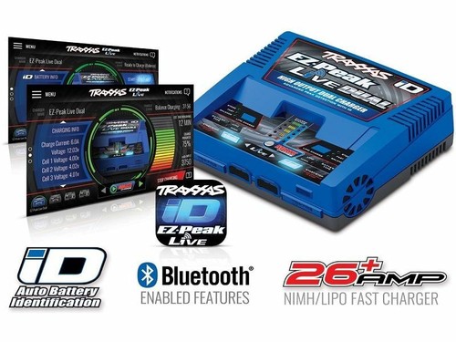 Traxxas Dual Ez-Peak Live Charger 2973G+ 2x4S Lipo 6700mAh 2890X Eu Version/8S - Picture 6 of 6
