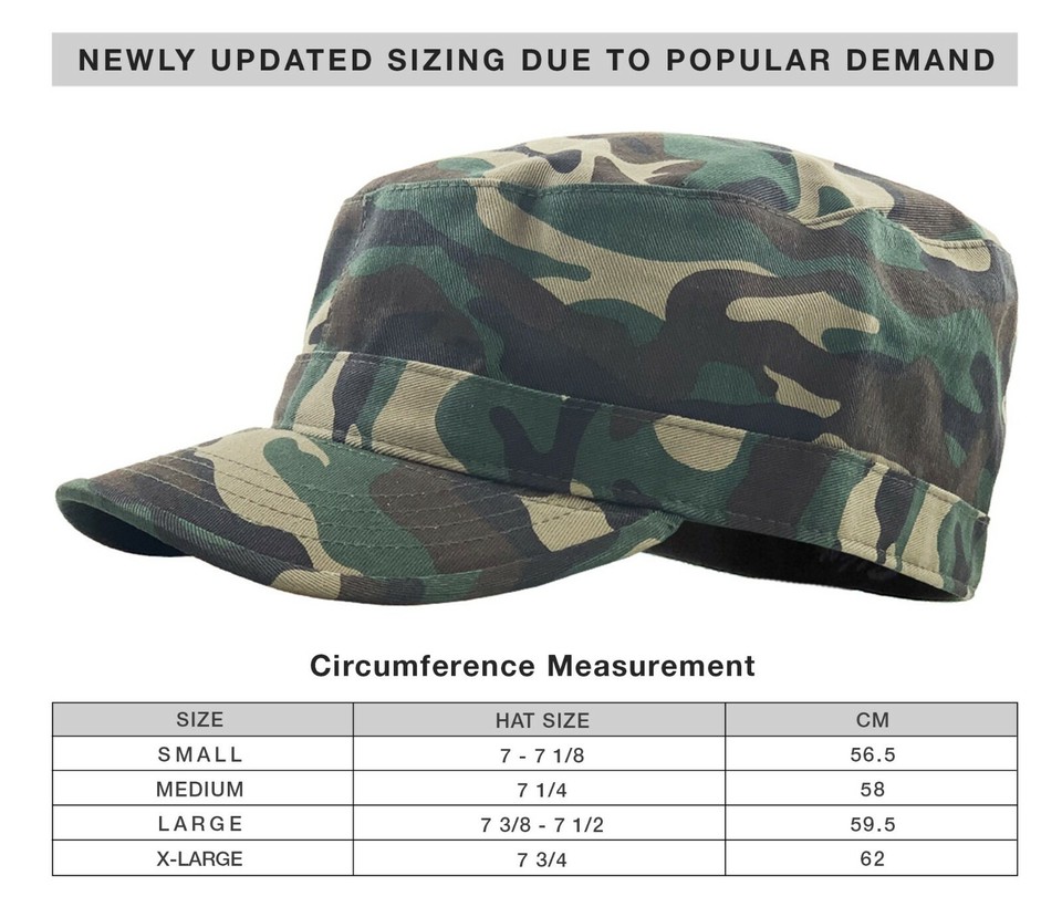 Army Cadet Military Patrol Castro Cap Hat Men Women Golf Driving Summer ...