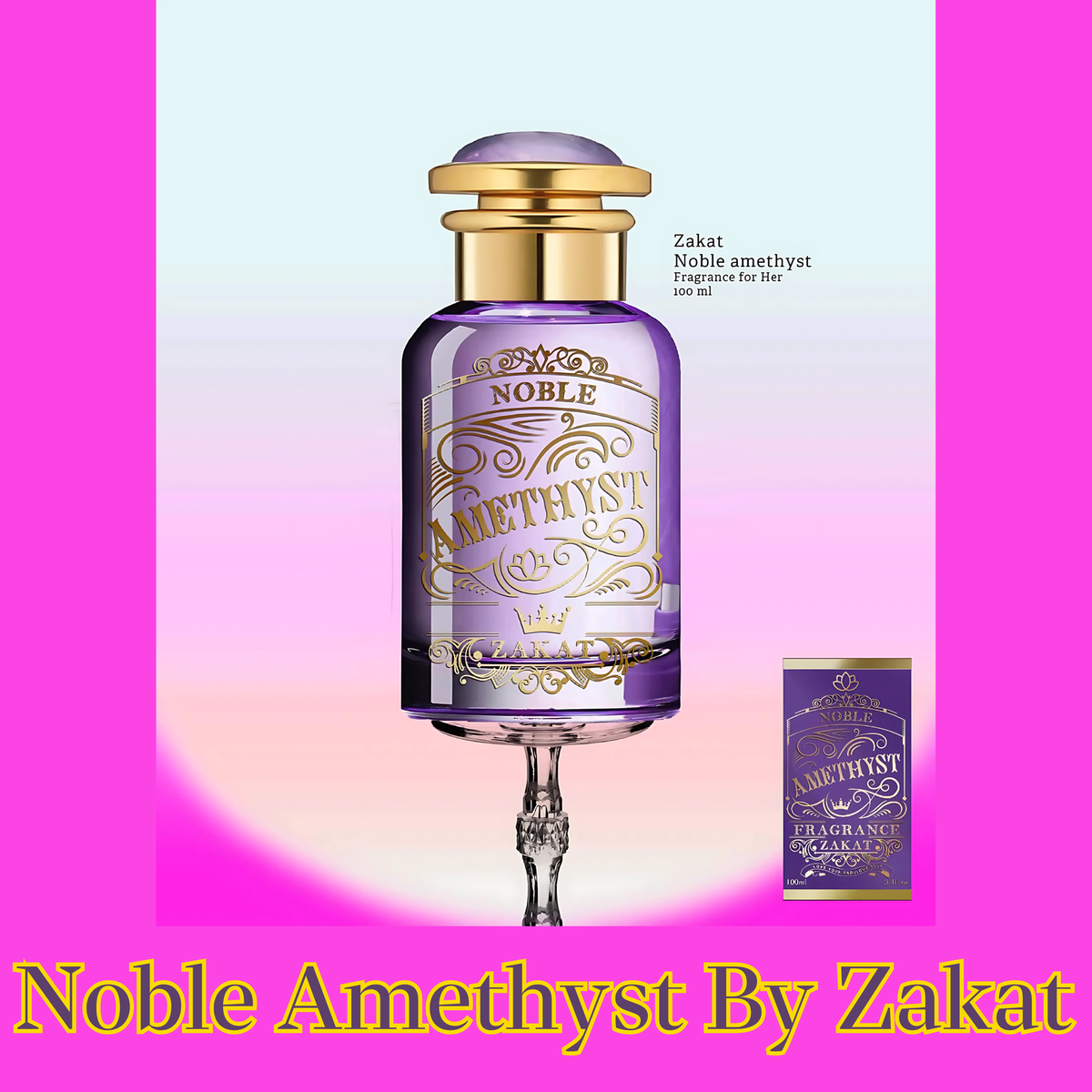 Noble Amethyst By Zakat Eau De Parfum 3.4 FL OZ Unisex | eBay