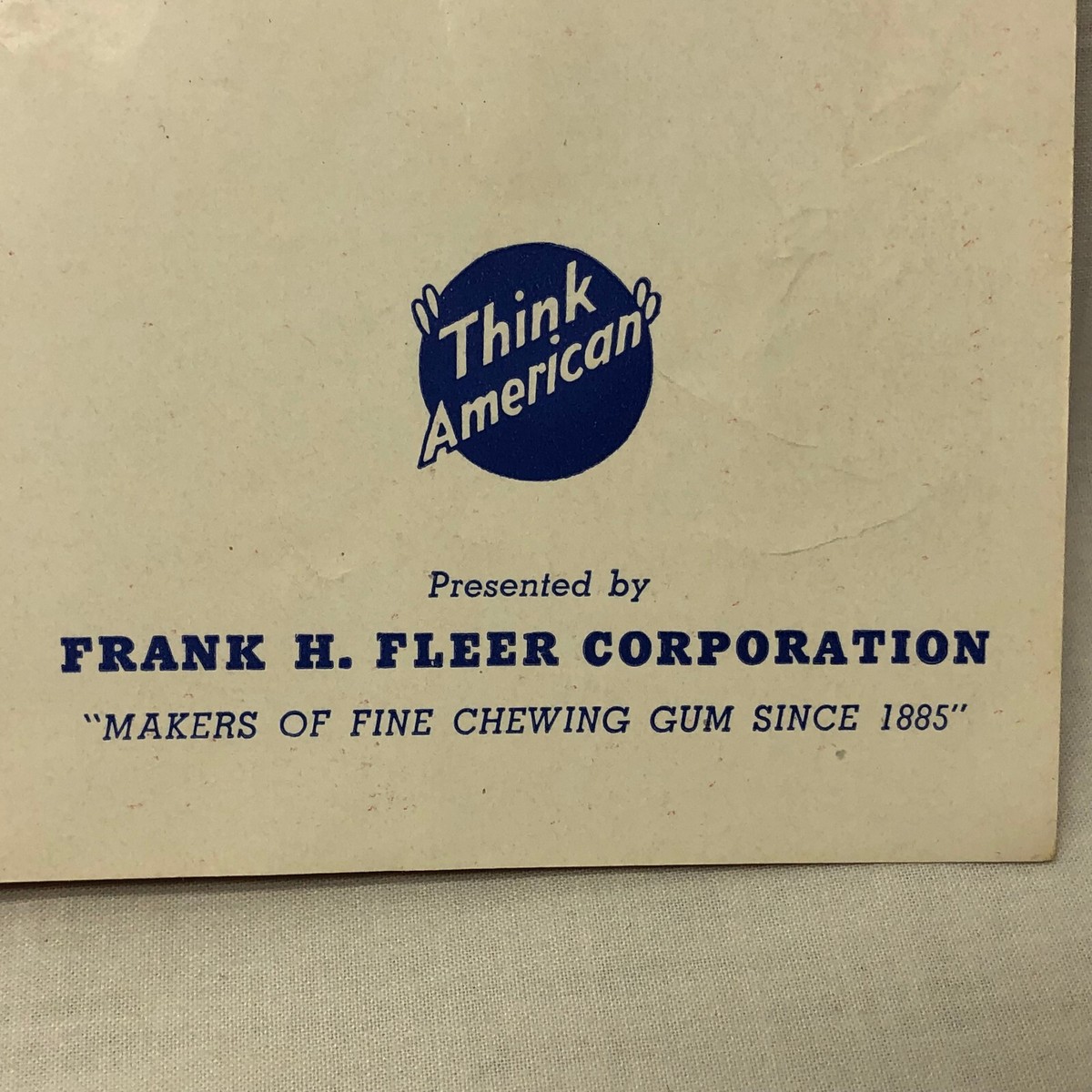 Vintage 1940 Booklet by Fleer Chewing Gum America Historical Sites