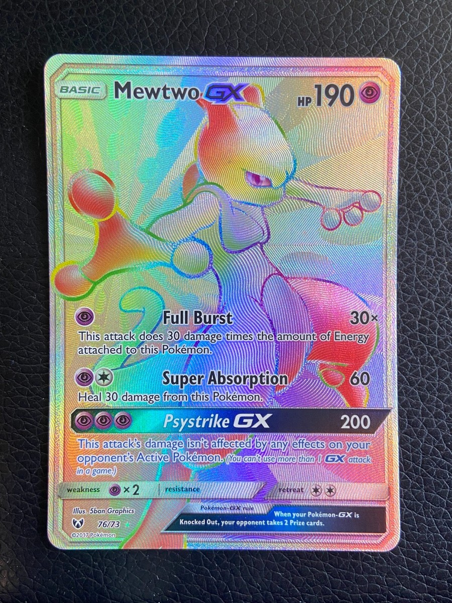 Mewtwo GX 76/73 Shining Legends (Pokemon) Secret Rainbow Mewtwo GX 76/73 Shining Legends (Pokemon) Secret Rainbow