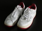 VINTAGE  NIKE AIR FORCE 1 ' JAMACIA  DRUM' LOW WHITE/RED SNEAKER 2005 MENS US 7