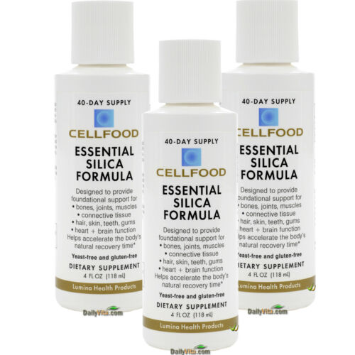 3 x Cellfood Silica Formel 4 Unzen Frisch Made in USA Kostenloser Versand - Bild 1 von 3