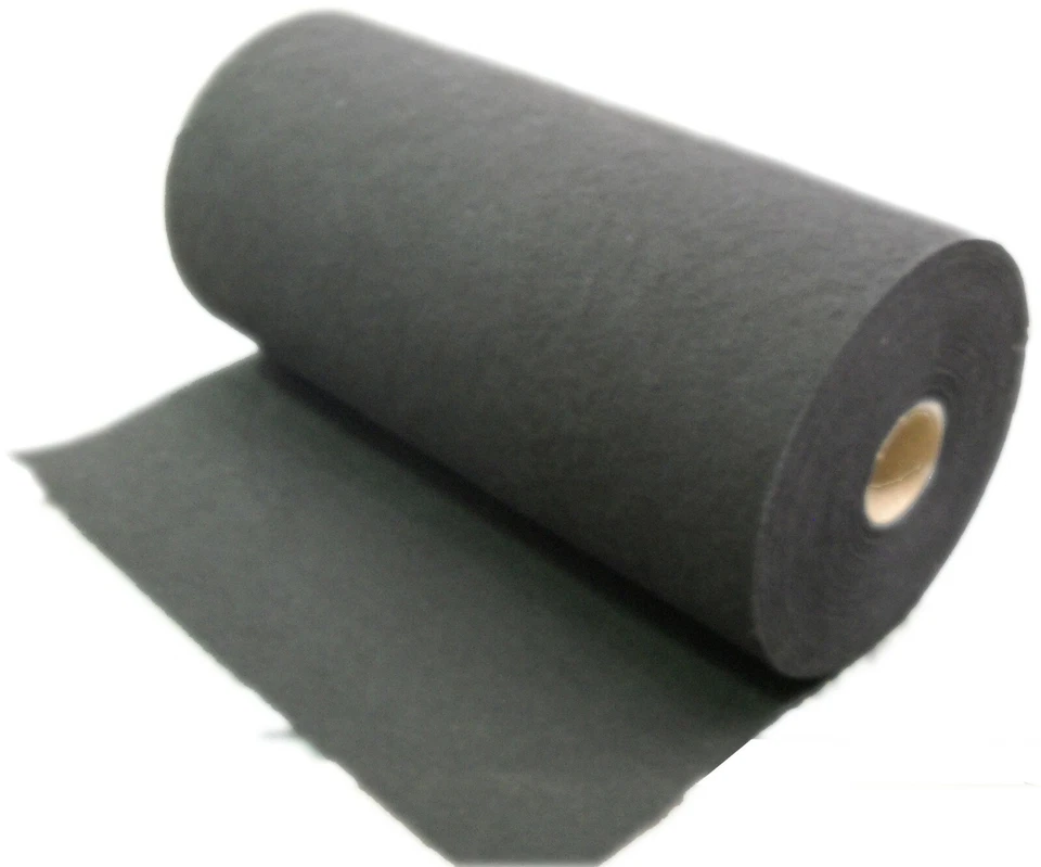 Material de filtro de carbón activado rollo a granel 24-1/2" x 100 pies de largo 1/4" de espesor Foto 2 de 4