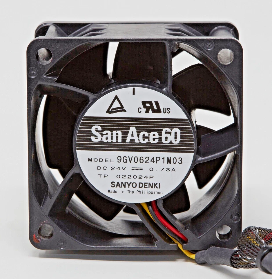 Sanyo Denki San Ace 60 60mm DC Brushless Fan 9GV0624P1M03 NEW TAKEOFF - Image 2 of 4
