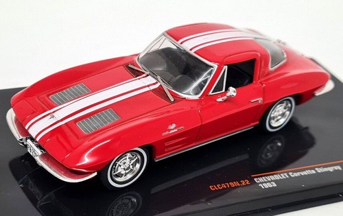 Chevrolet Corvette C2 Stringray 1963 Red IXO CLC479N 1:43 Rosso Rot USA - Picture 3 of 5
