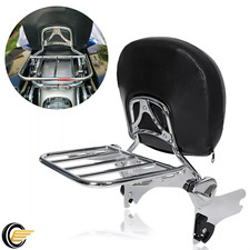 Detachable Backrest Sissy Bar W/ Luggage Rack For Harley Davidson Touring 97-08