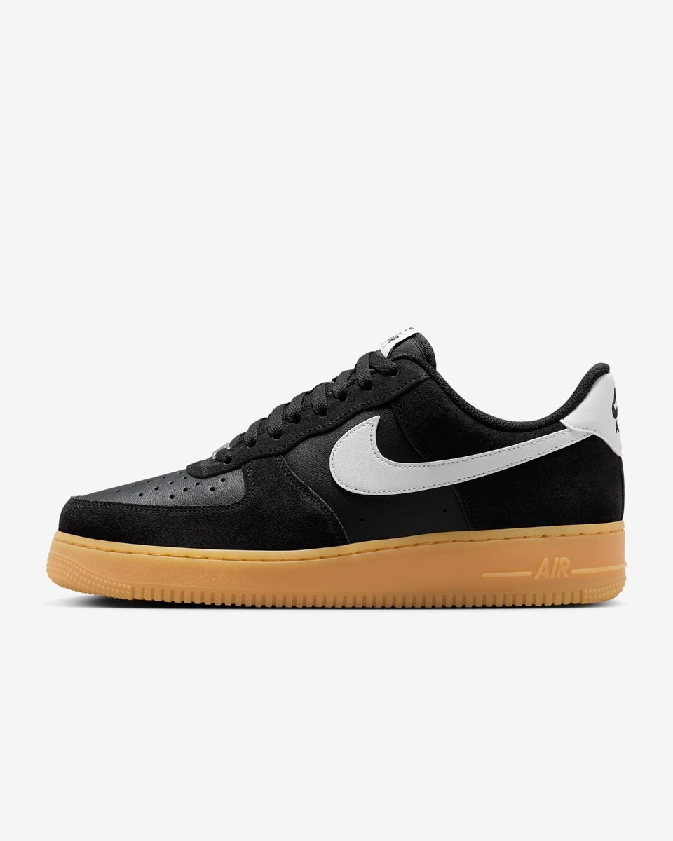 NIKE Air Force 1 '07 LV8 FQ8714-004 Black Gum Light Brown Summit