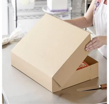 Southern Champion Tray 1029k Kraft Non Window Bakery Box, 19” X 14” X 4”