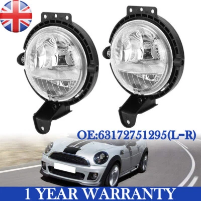 2Pc For 2007-2015 Mini Cooper R56 R55 Base / S Replace Fog Light Lamp Housing UK - Image 1 of 4