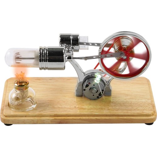 Mini Stirling Engine Model Motor DIY Kit Educational Toy Electricity Generator - Foto 10 di 10