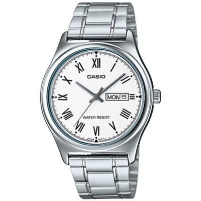CASIO MTP-V006D-7BUDF HERREN UHR STAHL DATUM RÖMISCHE ZAHLEN DATUM UNTERPREIS