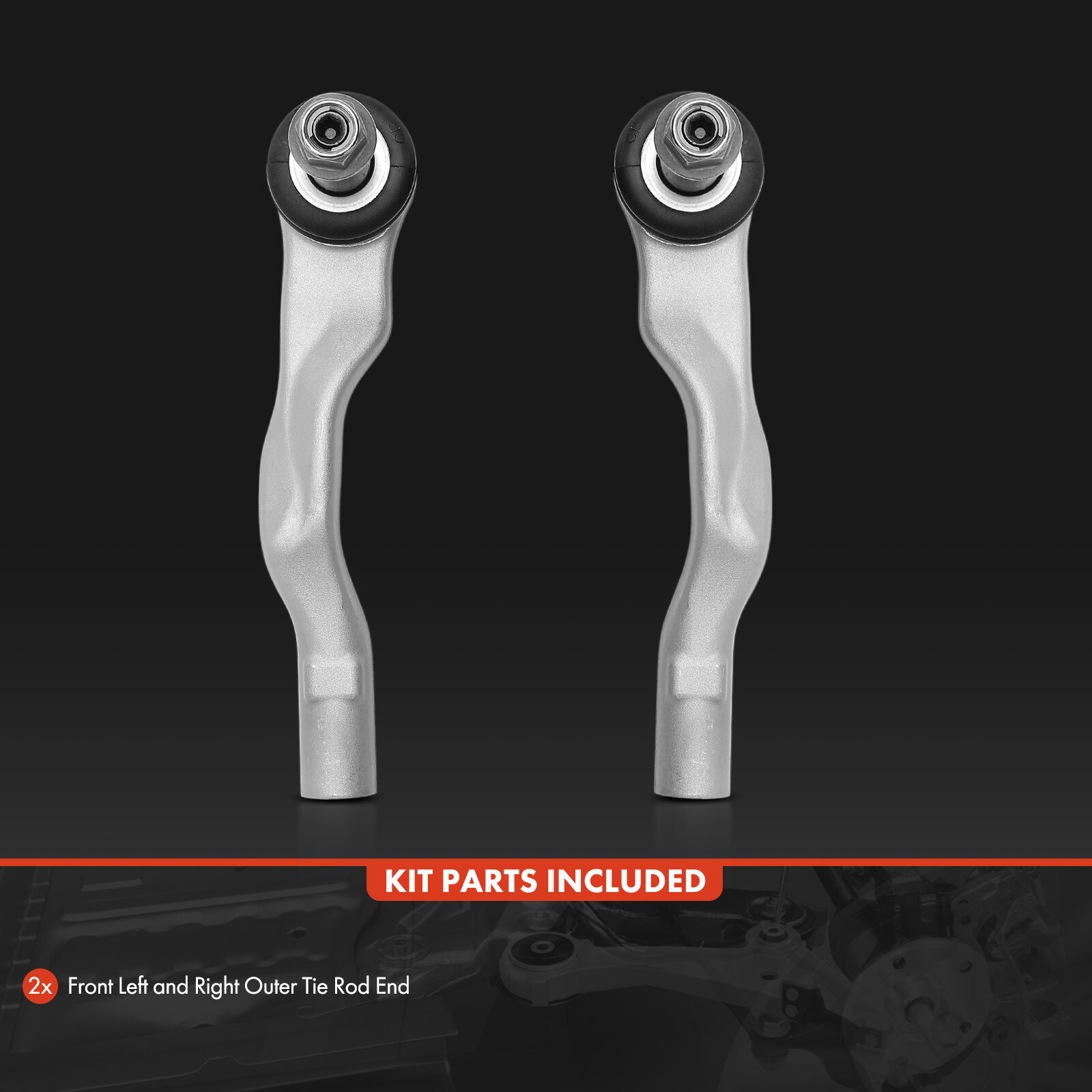 2Pcs Steering Tie Rod End for Porsche Panamera Bentley Continental Front Outer