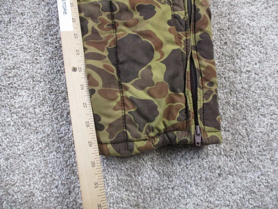 Vintage Red Head Camo Insulated Coveralls Mens Large Pockets EUC - Image 3 of 4