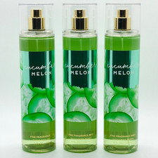 3-Pack Bath  Body Works CUCUMBER MELON Fine Fragrance Mist Spray 8 fl.oz
