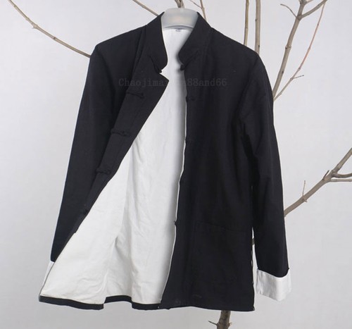 Cappotto Giacca 100% Cotone Arti Marziali Kung Fu Tai Chi Wingchun Shaolin Bruce Lee - Foto 16 di 25