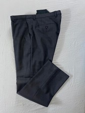 Hugo Boss Central 1 US Flat Front Stretch Poly-Wool Dress Pants, Slacks. 34X32.