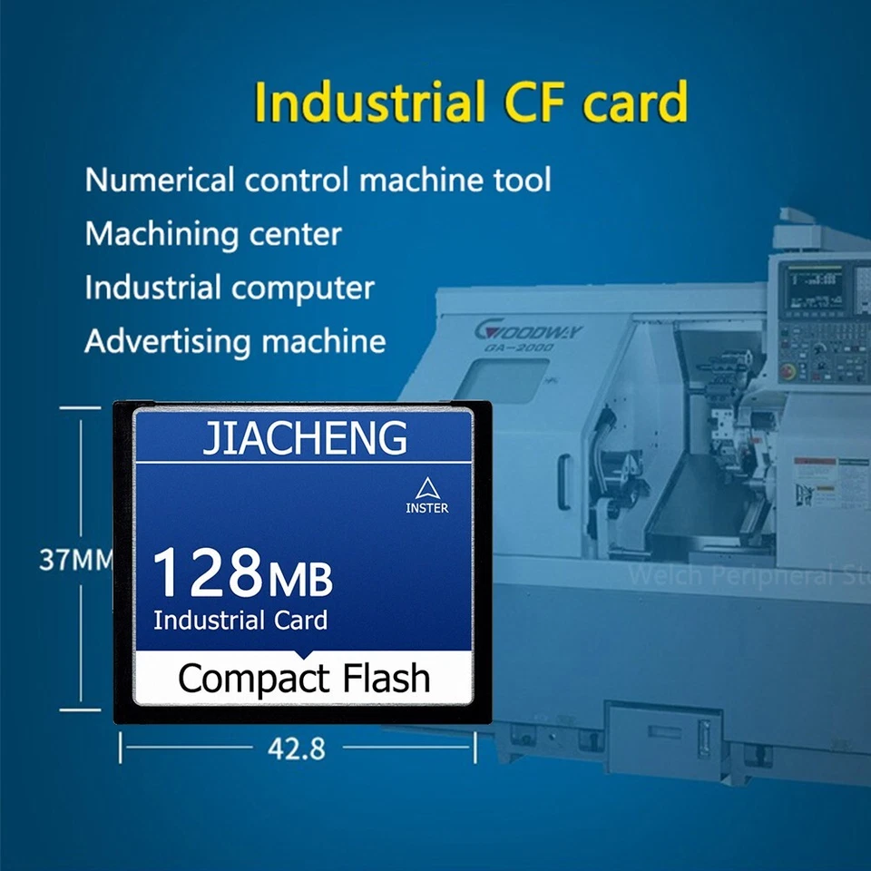 128MB CNC CF Compact Flash Card+CF-PCMCIA Adapter For CNC ATA PC Adapter FANUC - Image 2 of 4