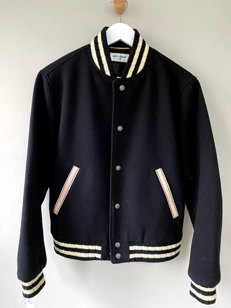 Saint Laurent Paris Teddy Varsity Jacket